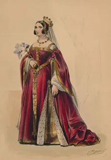 Guest in costume for Queen Victorias Bal Costume, May 12 1842, (1843). Creator