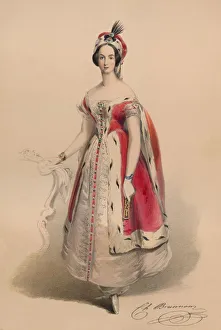 Guest in costume for Queen Victorias Bal Costume, May 12 1842, (1843). Creator