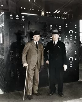 Guglielmo Marconi and David Sarnoff, 1933