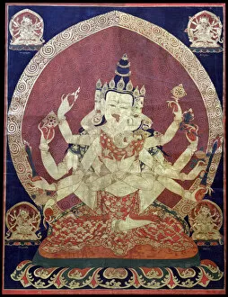 Images Dated 15th February 2011: Guhyasamaja Akshobhyavajra (Thanka), 17th century