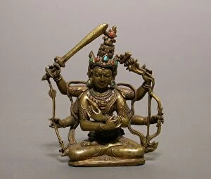 Coral Gallery: Guhyasamaja Manjuvajra, an Esoteric Form of Bodhisattva Manjushri, Pala period