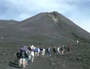 Guided tour to lava fields, Mount Etna, Sicily, Italy