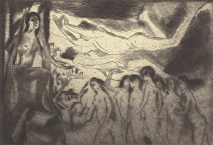 Avant Garde Prints: Guiding Spirit, 1920. Creator: Arthur Davies