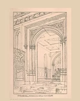 Guild Hall Entrance, 1815, (1886). Artist: Robert Blemmell Schnebbelie