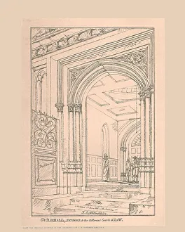 Guild Hall Entrance, 1815, (1886). Artist: Robert Blemmell Schnebbelie