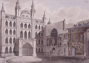 Guildhall Yard Prints: Guildhall, London, 1727