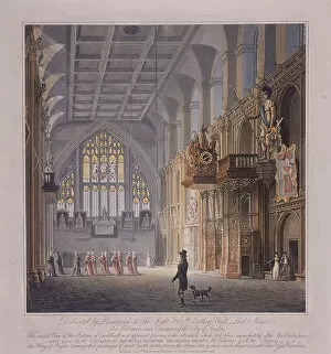Sir Matthew Collection: Guildhall, London, 1816. Artist: George Hawkins