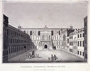 Guildhall Yard Prints: Guildhall, London, 1828
