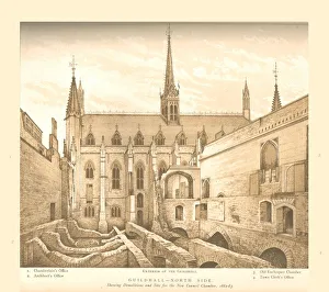 Council Chamber Prints: Guildhall North Side, 1882-83, (1886)