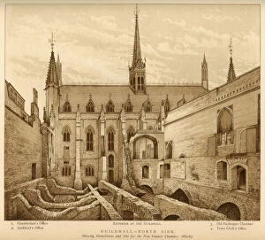 Images Dated 12th May 2009: Guildhall North Side, City of London, 1882-1883 (1886)
