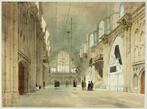 City Of London England Gallery: The Guildhall, plate 25 from Original Views of London as It Is, 1842
