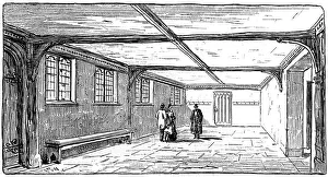 The Guildhall, Stratford-upon-Avon, Warwickshire, 1885. Artist: Edward Hull