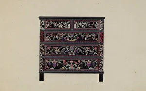 Guilford Painted Chest, c. 1936. Creator: Martin Partyka