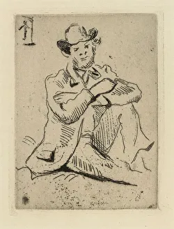 Guillaumin Jean Baptiste Armand Prints: Guillaumin with the Hanged Man, 1873. Creator: Paul Cezanne