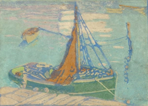 Java Prints: The Guinea Boat, Gloucester, 1920. Creator: Margaret Jordan Patterson