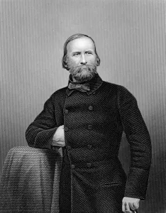Guiseppe Garibaldi, Italian patriot, 1860