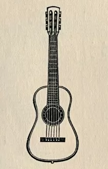 Musical Educator Gallery: The Guitar, 1895. Creator: Unknown