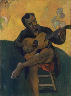 Guitar player, 1894. Artist: Gauguin, Paul Eugene Henri (1848-1903)
