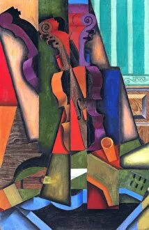Still Life Gallery: Guitar and Violin, 1913. Artist: Gris, Juan (1887-1927)