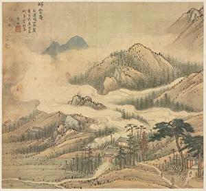 Song Xu Chinese Prints: Guiyun Shrine, 1500s. Creator: Song Xu (Chinese, 1525-c. 1606)