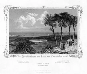 The Gulf of Baja from Camaldoli, Italy, 19th century. Artist: J Poppel