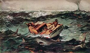 Aquatic Life Collection: The Gulf Stream, 1899, (1943). Creator: Winslow Homer