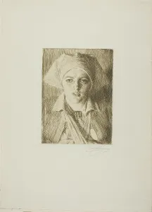 Medic Prints: Gulli II, 1918. Creator: Anders Leonard Zorn