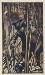 Wizard Prints: Gulliver is Struck with Fear at First Sight of The Brobdingnagian Reapers, 1909