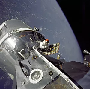 Apollo 9 Collection: Gumdrop Meets Spider, 1969. Creator: Russell Schweickart