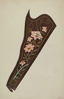 Majel G Claflin Prints: Gun Holster, 1935 / 1942. Creator: Majel G. Claflin