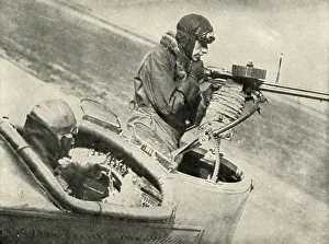 Instrument Panel Prints: Gun And the Instruments Used By The Pilot, (1919). Creator: Unknown
