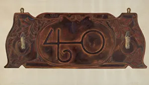Cecil Smith Prints: Gun Rack, c. 1938. Creator: Cecil Smith