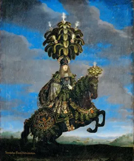 Innsbruck Prints: Gundakar, Prince Dietrichstein (1623-1690) in a costume for a Horse-ballet
