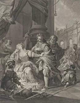 Alderman Boydell Gallery: Gunhilda accused of adultery, 1760. Creator: Simon Francois Ravenet