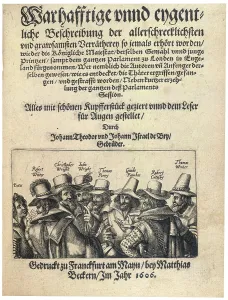 Conspirator Prints: The Gunpowder Plot conspirators, 1605 (1606). Creator: Unknown