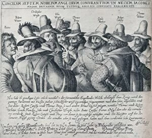 Bates Gallery: The Gunpowder Plot Conspirators and their Servant Bates, (1605), 1901