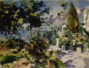 Seashore Prints: Gurzuf, 1917. Artist: Korovin, Konstantin Alexeyevich (1861-1939)