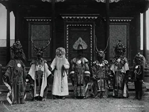 Mongolian Prints: Gusinoozersky datsan. Masks of gods