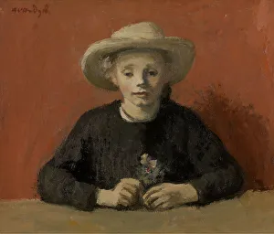 Gusta in a Little Hat, 1940s? Creator: Albert Van Dyck