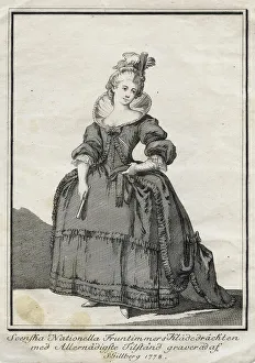 Gustavus Iii Prints: Gustaf III's national costume, 1778. Creator: Jacob Gillberg