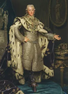 Holstein Gottorp Prints: Gustav III, 1746-1792, King of Sweden, 1777. Creator: Alexander Roslin