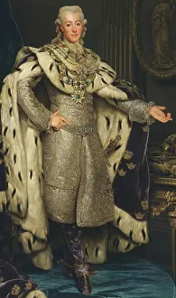 Gustav III, 1746-1792, King of Sweden, 1777. Creator: Alexander Roslin