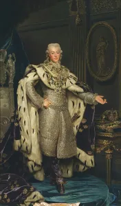 Gustav III, 1746-1792, King of Sweden, 1777. Creator: Alexander Roslin