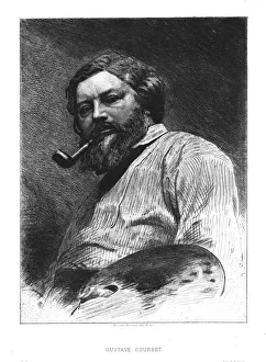 Jean Desire Gustave Courbet Gallery: Gustave Courbet, c1860. Creator: Unknown