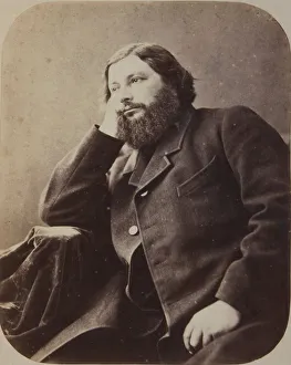Courbet Prints: Gustave Courbet, ca 1866. Creator: Nadar, Gaspard-Felix (1820-1910)
