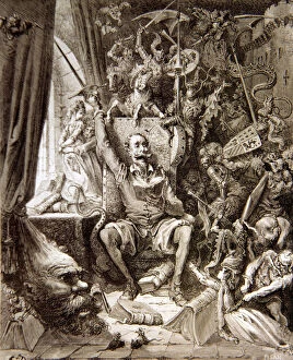 Images Dated 8th May 2007: Gustave Dore Illustration for Don Quixote, Miguel de Cervantes character, published