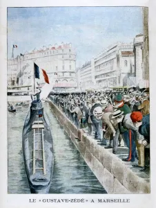 Harbour Front Prints: The Gustave-Zede arrives in Marseilles, 1901