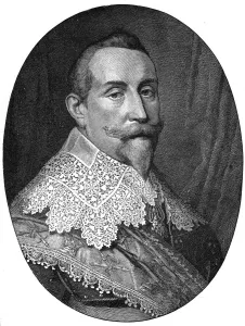 Michiel Prints: Gustavus Adolphus, 17th century King of Sweden, c1880