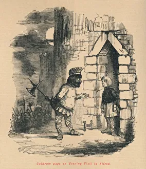 Agnew Co Prints: Guthrum pays an Evening Visit to Alfred, c1860, (c1860). Artist: John Leech