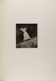 Dunald Mill Hole Prints: Into the Gutter!, plate ten from A Life, 1884. Creator: Max Klinger